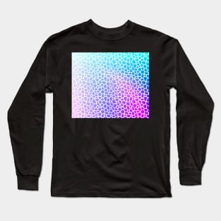 Soft pink purple and blue water pattern Long Sleeve T-Shirt